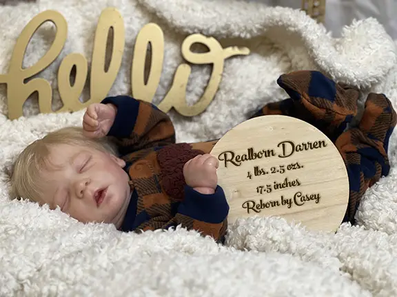 Realborn Darren Asleep by Bountiful Baby Reborn by Casey Goldberg